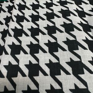 Black and White Houndstooth Fabric